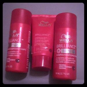 Wella Brilliance travel size (2 shampoo and 1 cond